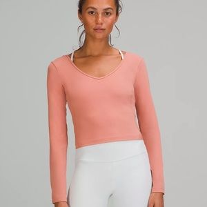 NWT lululemon Align Long Sleeve Shirt PINK size 10